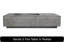 Load image into Gallery viewer, Tavola 5 Fire Table in Pewter Concrete Finish
