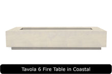 Load image into Gallery viewer, Tavola 6 Fire Table in Coastal Concrete Finish
