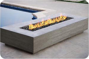 Lifestyle Image of the Tavola 6 Concrete Fire Table