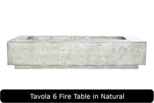 Load image into Gallery viewer, Tavola 6 Fire Table in Natural Concrete Finish
