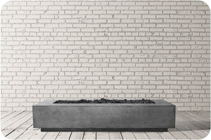 Studio Image of the Tavola 6 Concrete Fire Table