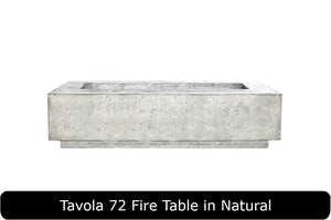Tavola 72 Fire Table in Natural Concrete Finish