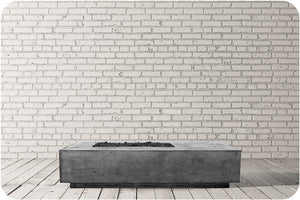 Studio Image of the Tavola 72 Concrete Fire Table