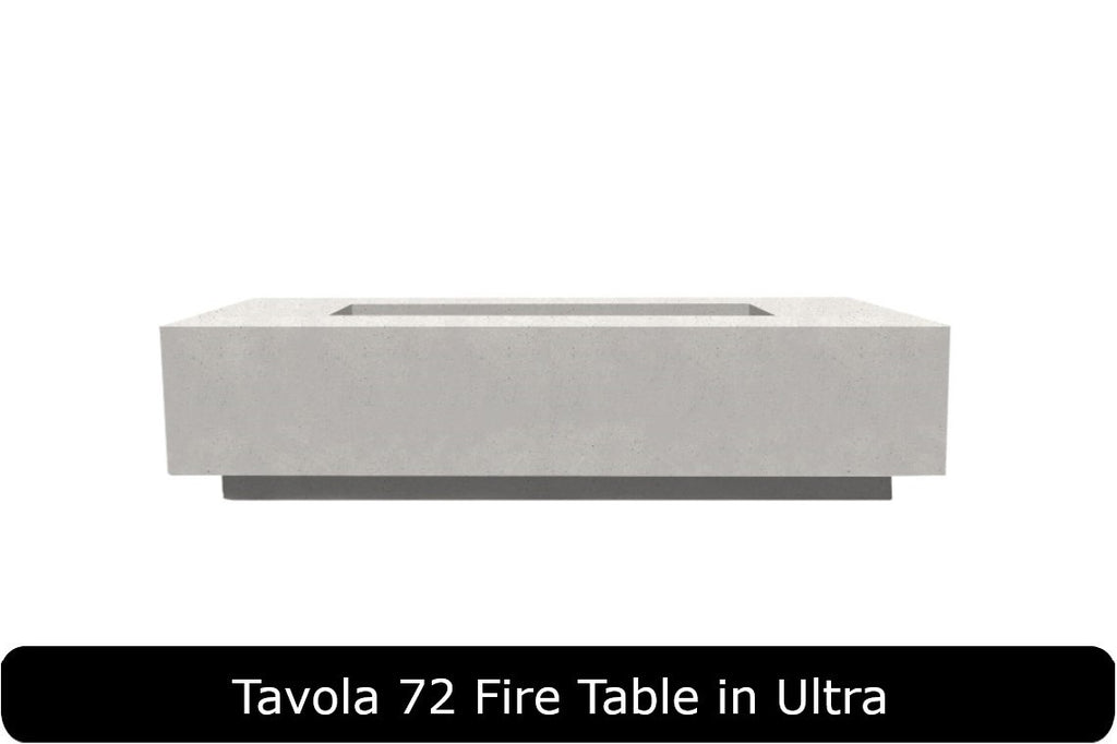 Tavola 72 Fire Table in Ultra Concrete Finish