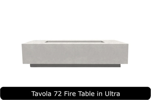 Tavola 72 Fire Table in Ultra Concrete Finish
