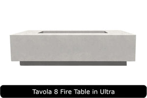 Tavola 8 Fire Table in Ultra Concrete Finish