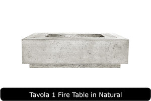 Tavola 1 Fire Table in Natural Concrete Finish