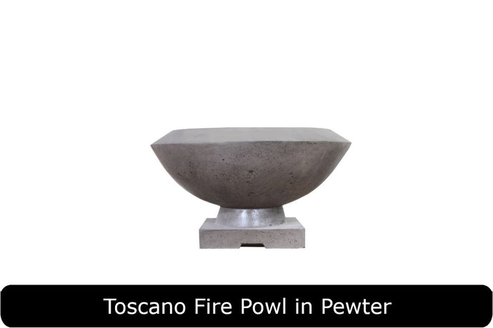 Tuscano Fire Bowl in Pewter Concrete Finish