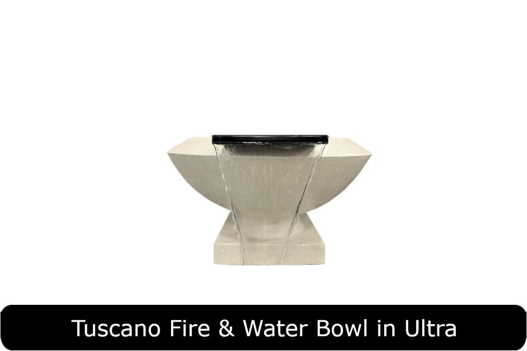 Tuscano Fire & Water Bowl in Ultra Concrete Finish