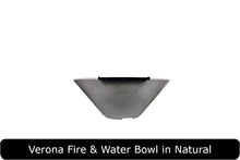Load image into Gallery viewer, Verona Fire &amp; Water Bowl in Natural Concrete Finish
